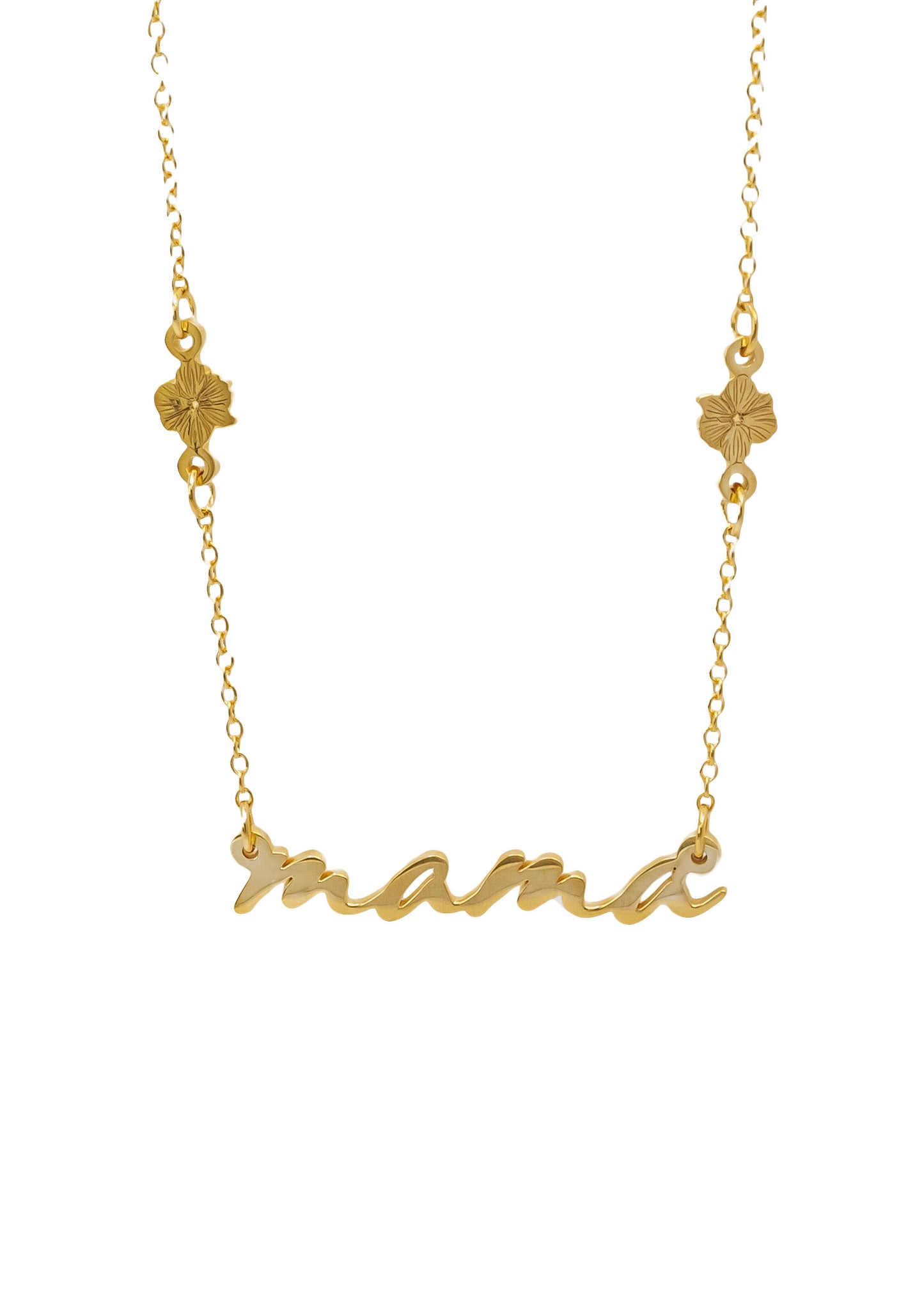 Collar Especial para mamá con flores en plata .925