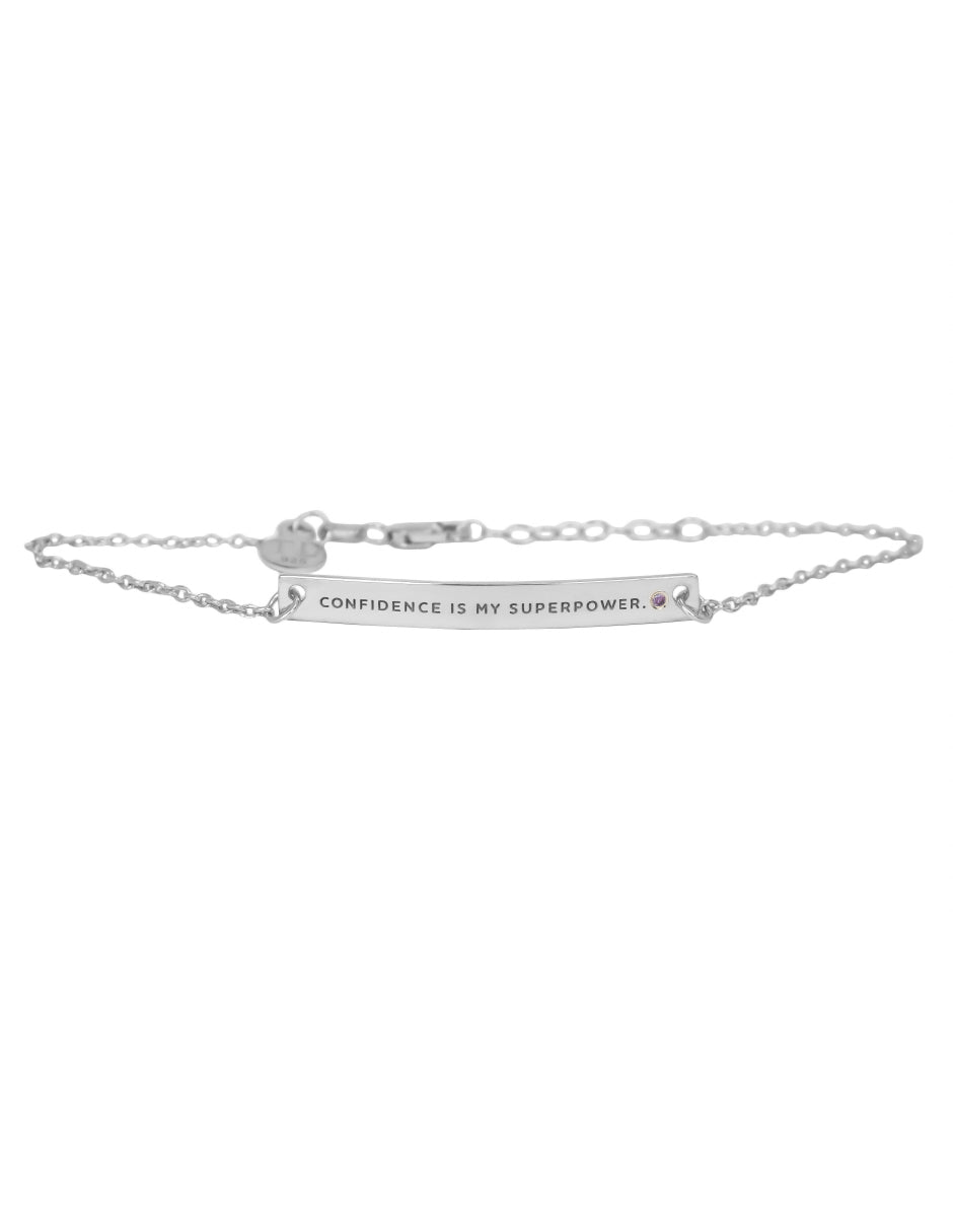 Pulsera frase empoderamiento Plata .925 Salma