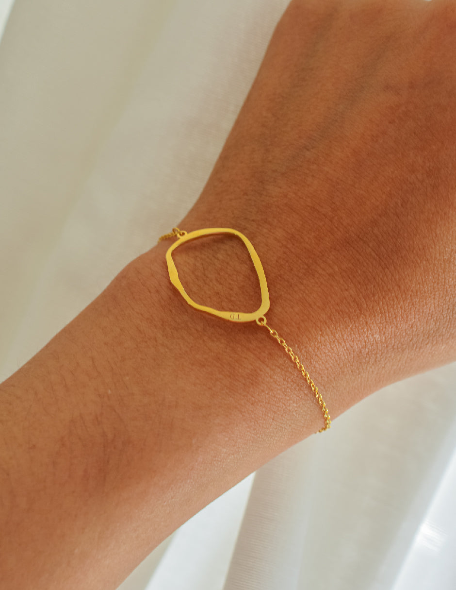 Pulsera orgánica Aldora Plata .925