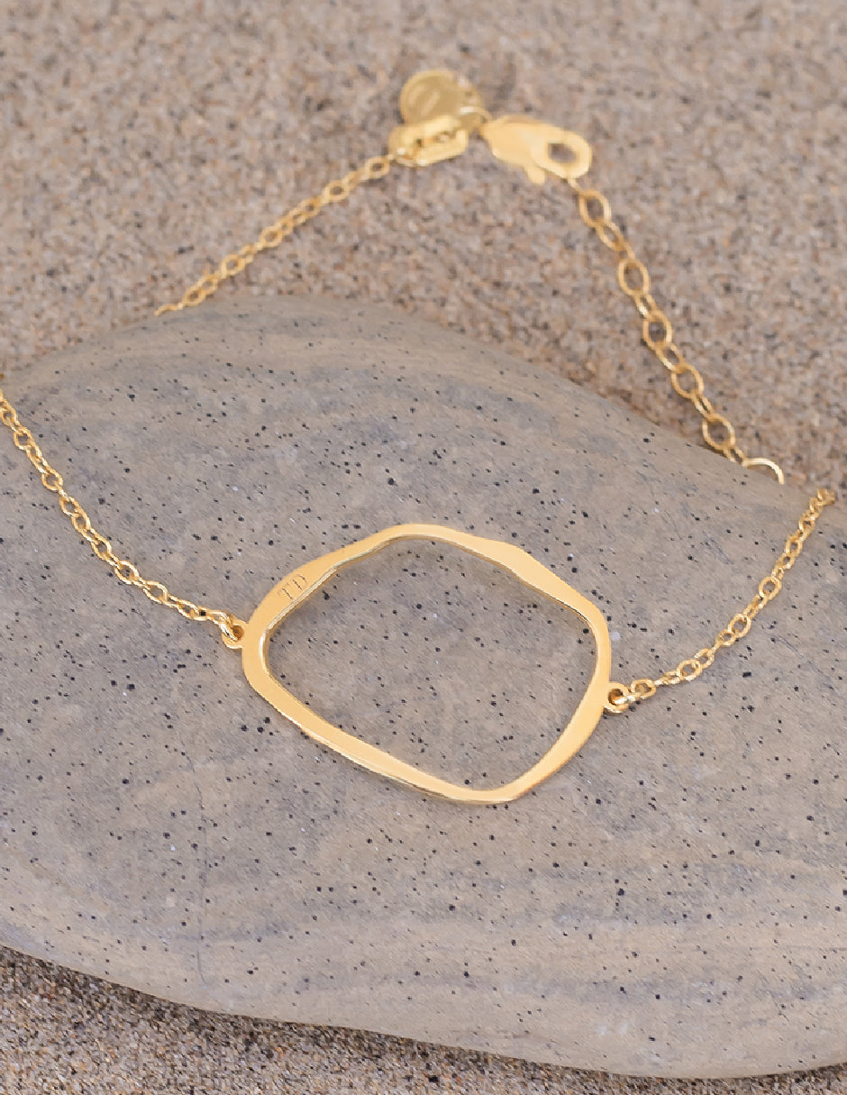 Pulsera orgánica Aldora Plata .925