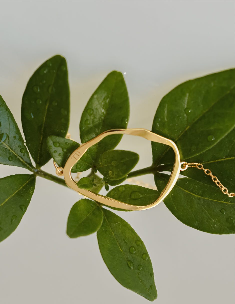 Pulsera orgánica Aldora Plata .925