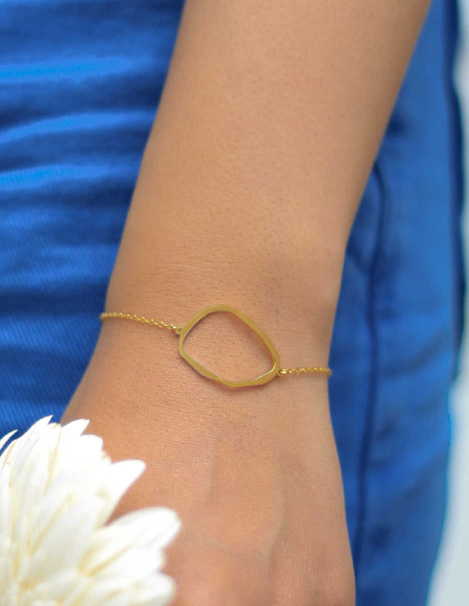 Pulsera orgánica Aldora Plata .925