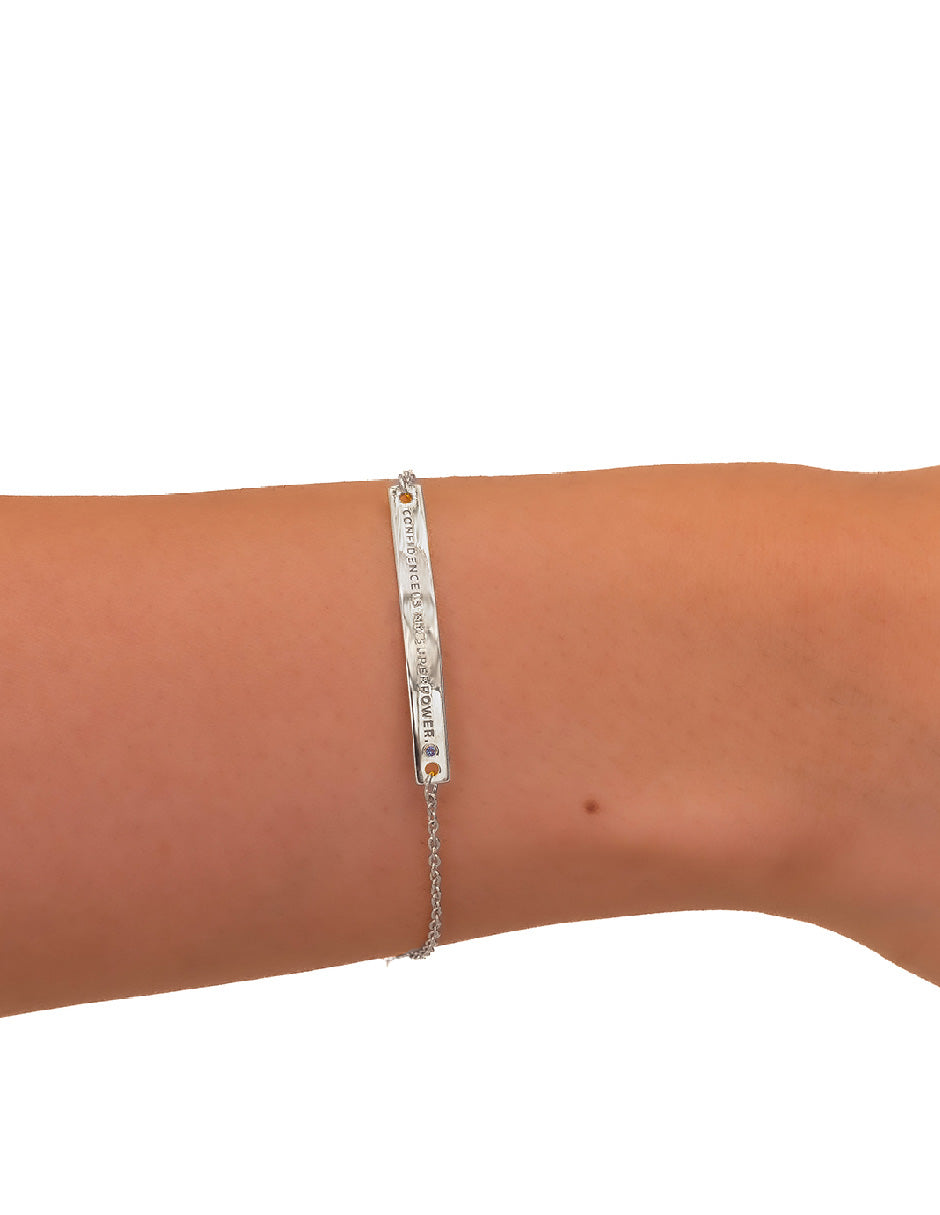 Pulsera frase empoderamiento Plata .925 Salma