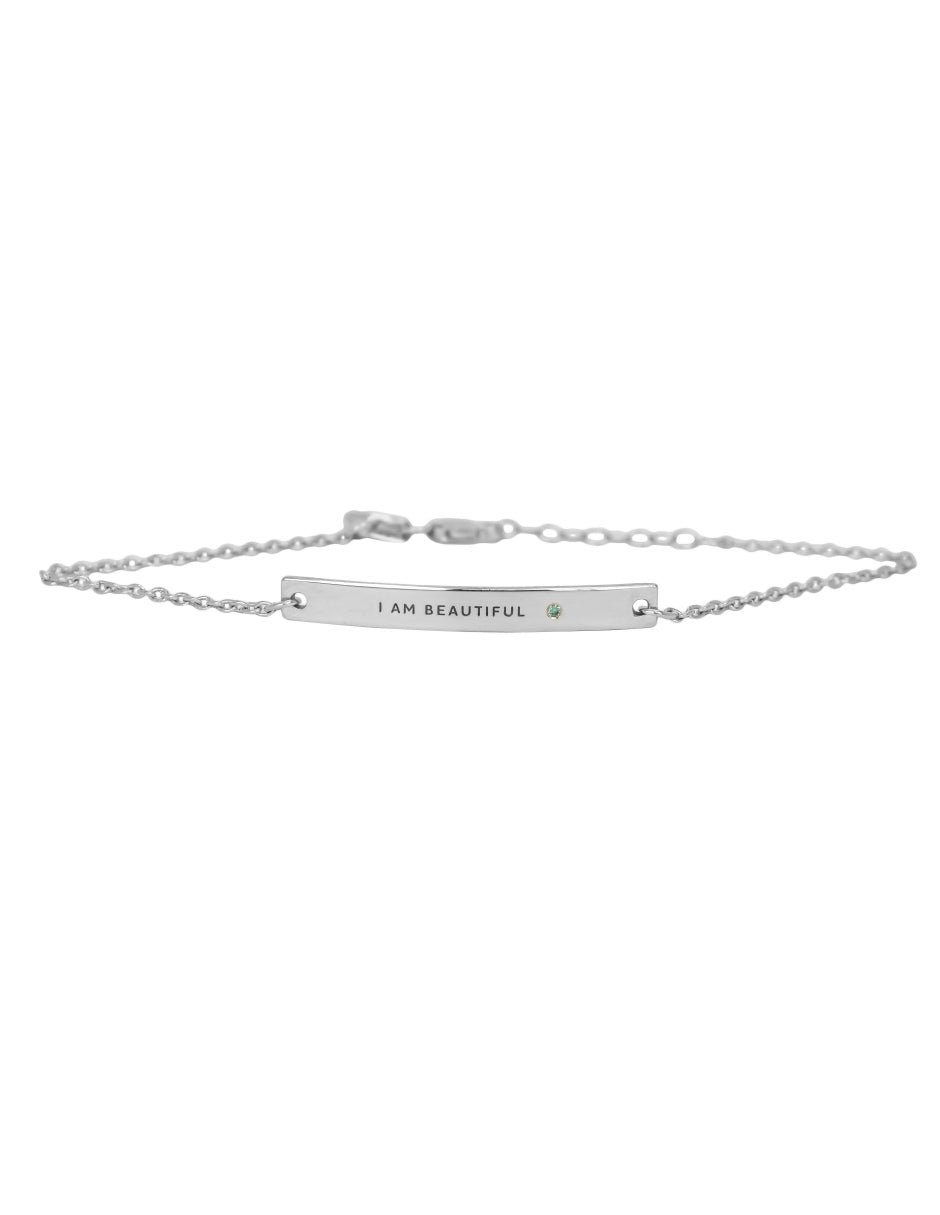 Pulsera frase empoderamiento Plata .925 Salma