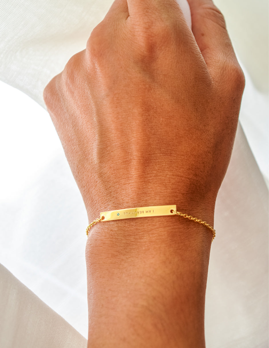 Pulsera frase empoderamiento Plata .925 Salma