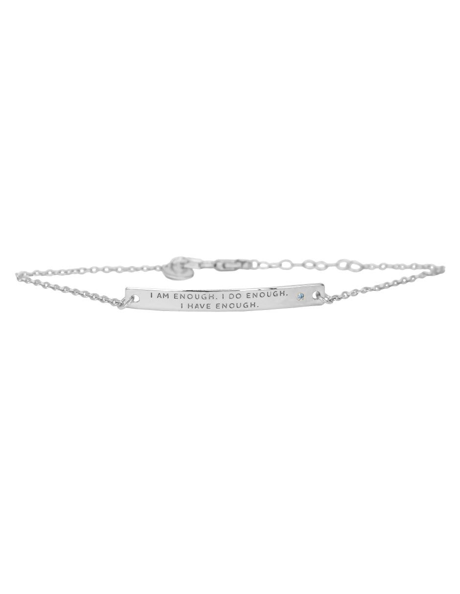Pulsera frase empoderamiento Plata .925 Salma