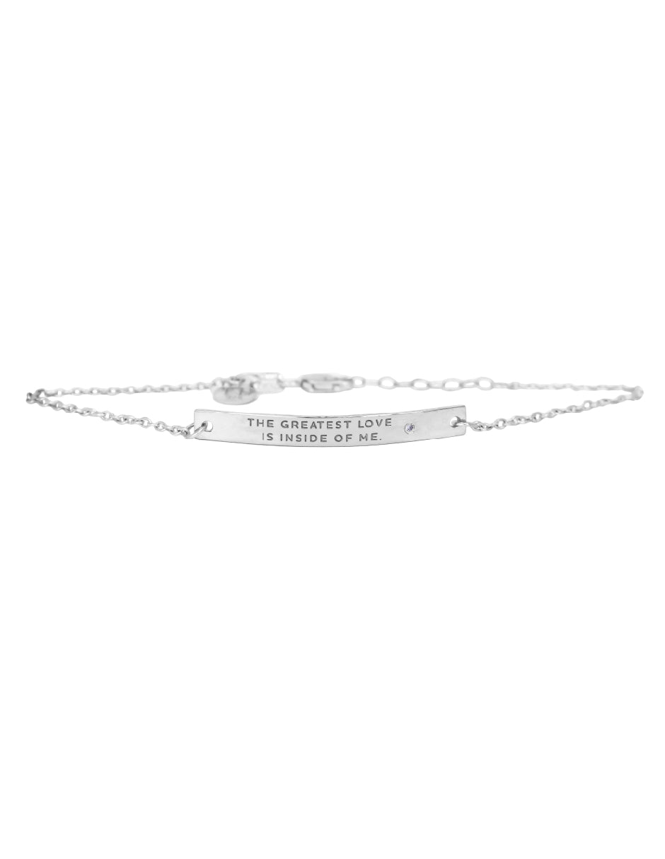 Pulsera frase empoderamiento Plata .925 Salma