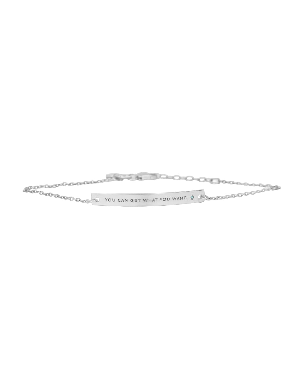 Pulsera frase empoderamiento Plata .925 Salma