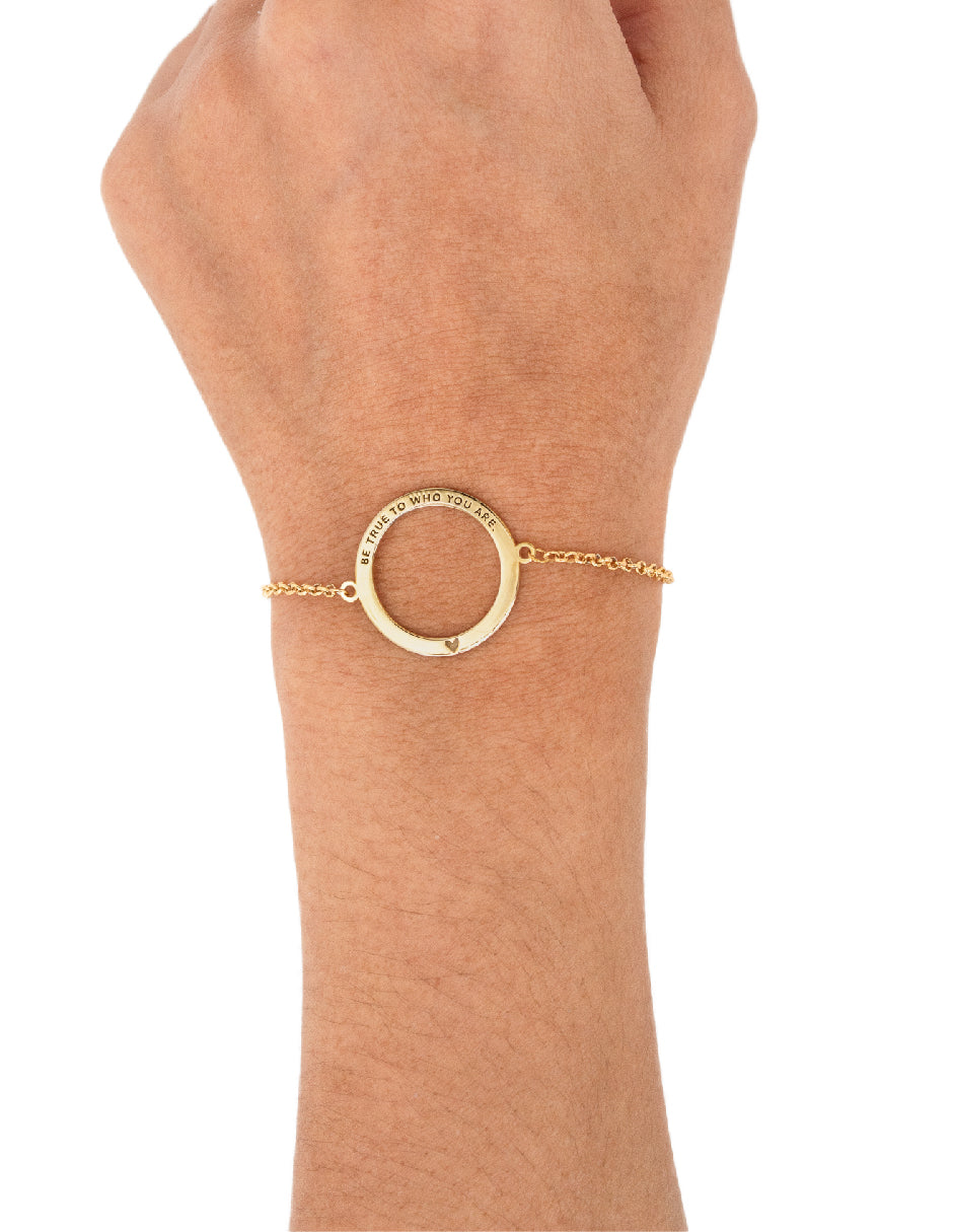 Pulsera frase empoderamiento Lara Plata .925