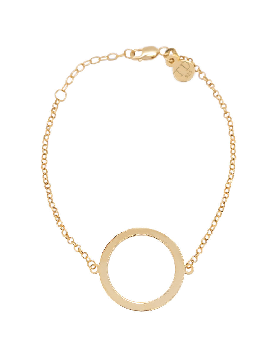 Pulsera frase empoderamiento Lara Plata .925