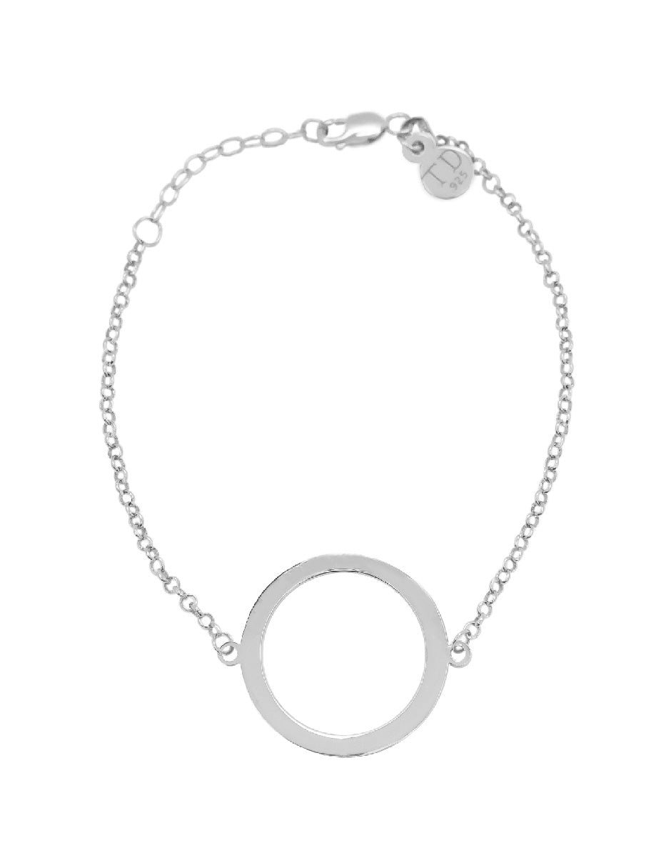 Pulsera frase empoderamiento Lara Plata .925