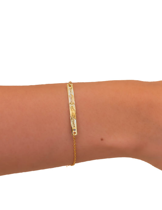 Pulsera frase empoderamiento Plata .925 Salma