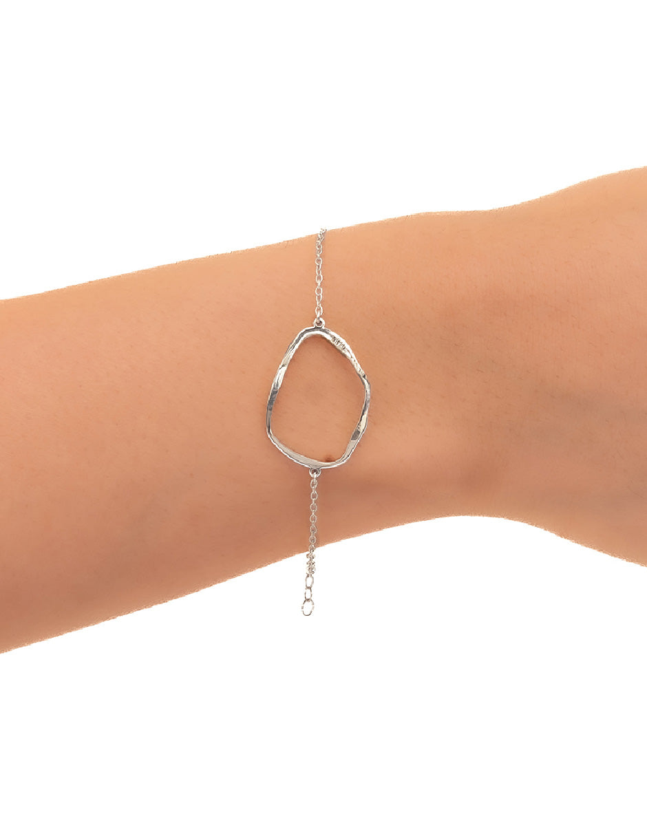 Pulsera orgánica Aldora Plata .925