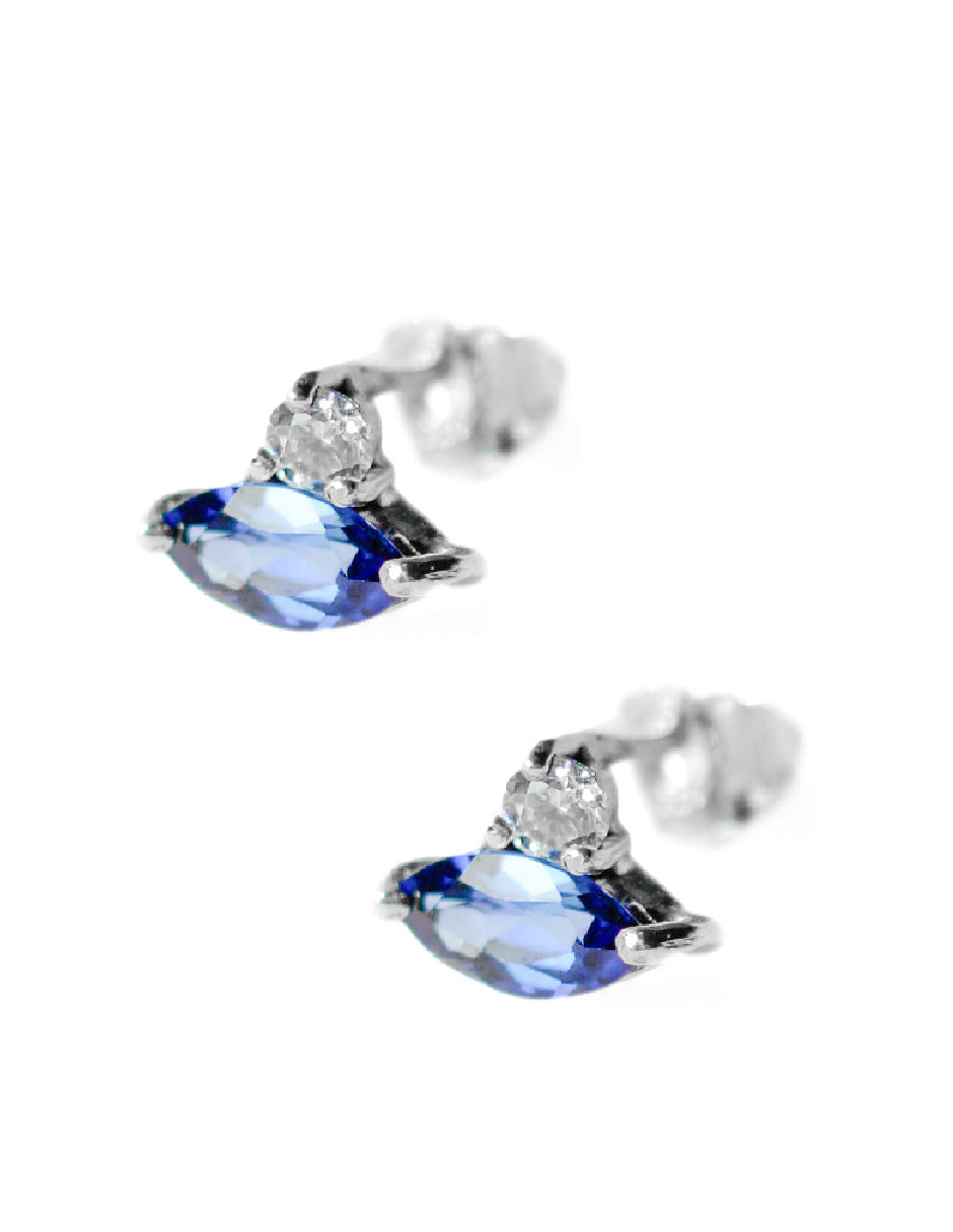 Aretes piedras naturales Adara mini Plata .925