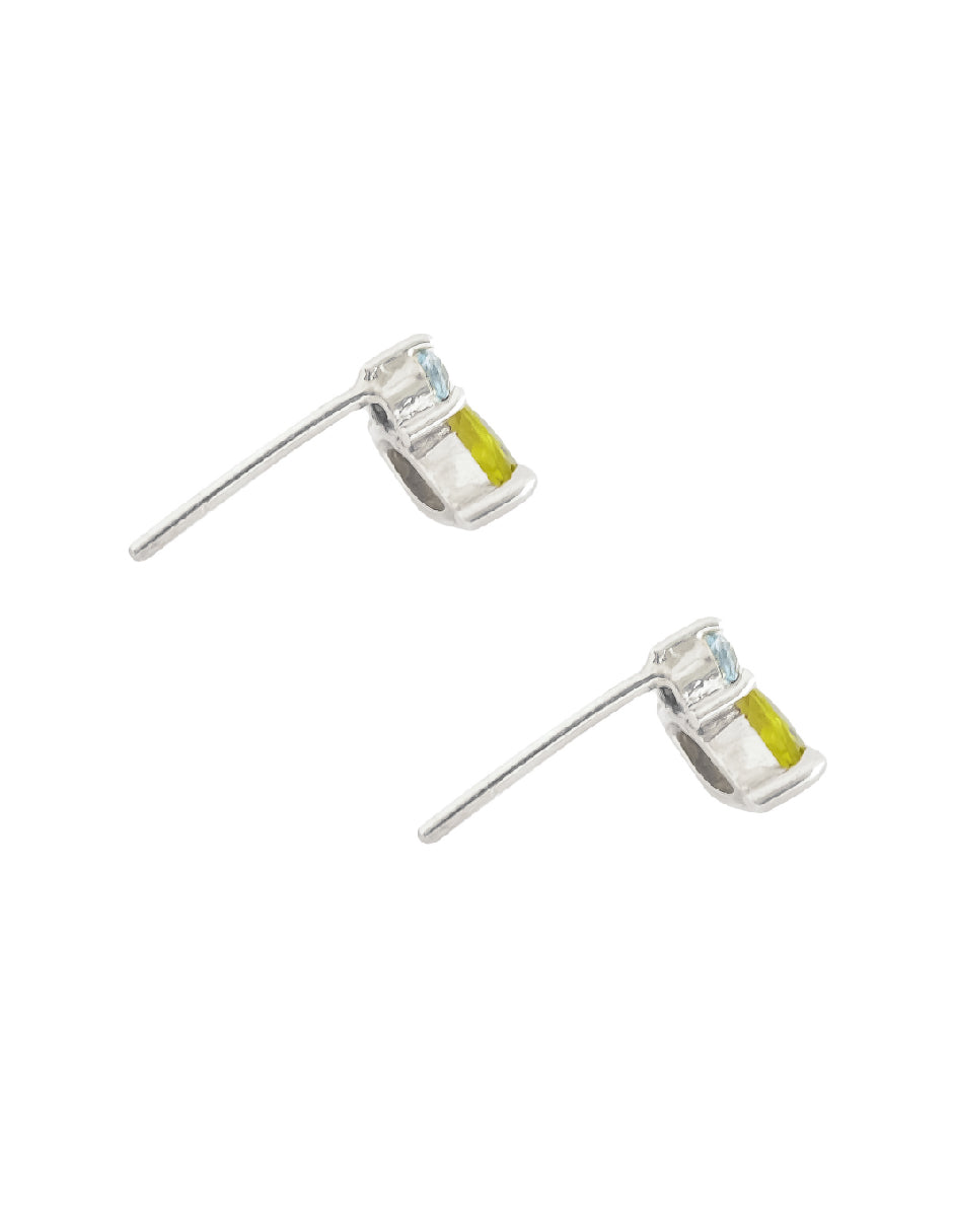 Aretes piedras naturales Adara Plata .925