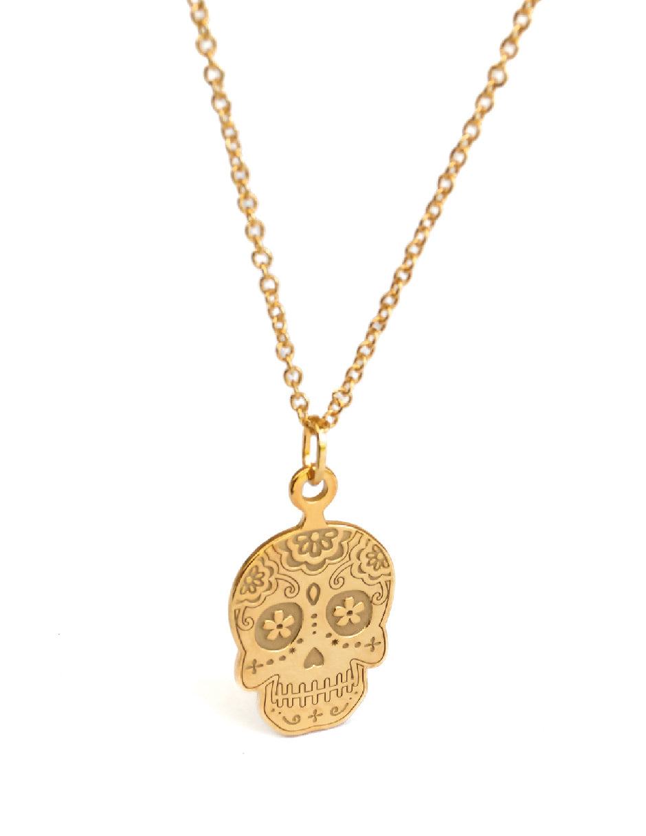 Collar calavera Yayahuic mini Plata .925