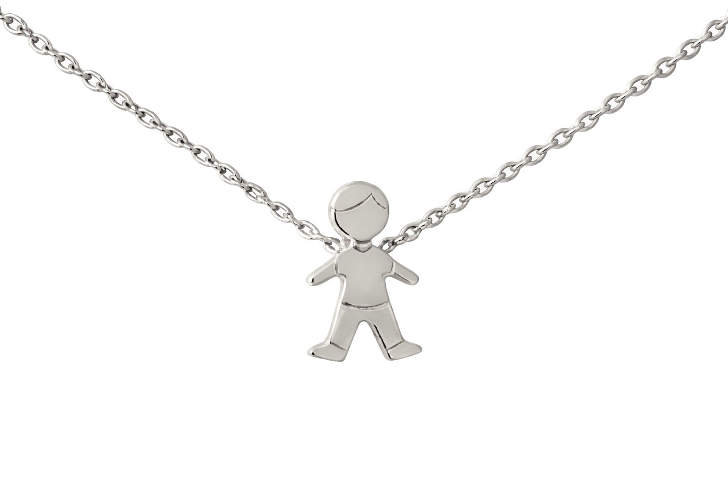 Collar para Mamá con Dije de Hijo Niño o Niña en Plata .925 | Regalo con Significado