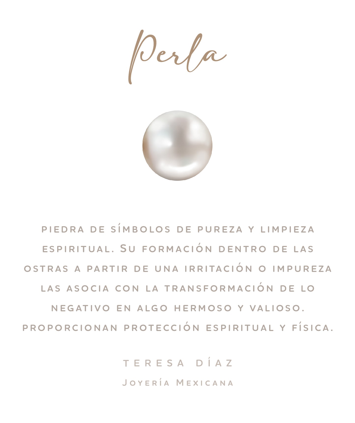 Collar perla orgánica Olympia Plata .925