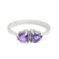 Anillo corazones amatistas Aimi Plata .925