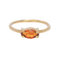 Anillo citrino Citrinus Plata .925 con Chapa de Oro 14k