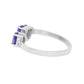 Anillo corazones amatistas Aimi Plata .925