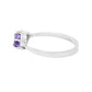 Anillo corazones amatistas Aimi Plata .925