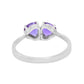 Anillo corazones amatistas Aimi Plata .925