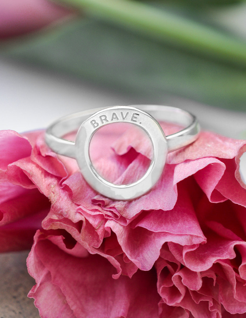 Anillo frase empoderamiento Lara Plata .925
