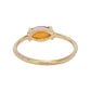 Anillo citrino Citrinus Plata .925 con Chapa de Oro 14k