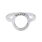 Anillo frase empoderamiento Lara Plata .925
