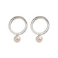 Aretes con perla Levi aros Plata .925