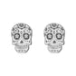 Aretes calavera Yayahuic Plata .925