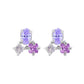 Aretes piedras naturales Space Plata .925