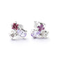 Aretes piedras naturales Space Plata .925