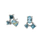 Aretes piedras naturales Space Plata .925