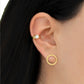 Aretes aros Levi  Plata .925