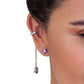 Aretes piedras naturales Bimba Plata .925