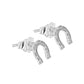 Aretes herradura Asher Plata .925