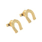 Aretes herradura  mini Asher Plata .925