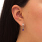 Aretes Carlota mini con octagonal Plata .925