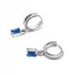 Aretes Carlota mini con octagonal Plata .925