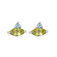 Aretes piedras naturales Adara Plata .925