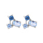 Aretes piedras naturales Space Plata .925