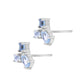 Aretes piedras naturales Space Plata .925