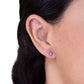 Aretes topacios Atasi en oro de 14 k.