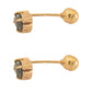 Aretes topacios Atasi en oro de 14 k.