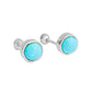 Aretes turquesa Turquoise Plata .925