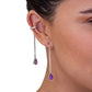 Aretes piedras naturales Cara Plata .925