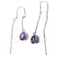 Aretes piedras naturales Cara Plata .925