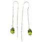 Aretes piedras naturales Cara Plata .925